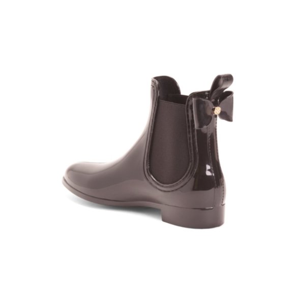 Never worn/New Catherine Maladrino Black Glossy Rain Booties - Picture 6 of 6